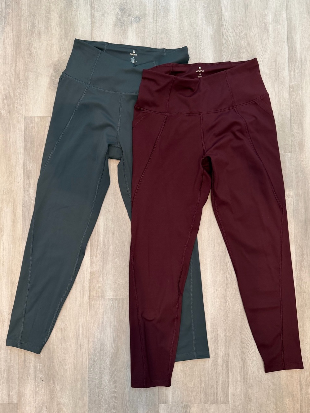 Apana High Waisted Leggings with Pockets 2 PACK